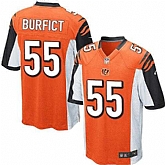 Nike Men & Women & Youth Bengals #55 Vontaze Burfict Orange Team Color Game Jersey,baseball caps,new era cap wholesale,wholesale hats